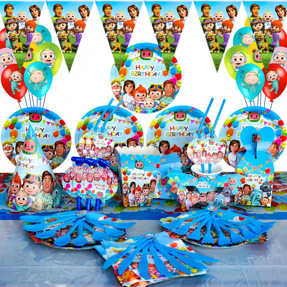 Cartoon JJ Melon Themed Birthday Party Decorations Kid Toy Disposable Tableware Baby Shower Boy Girl Party Decor Supplies Gift
Cartoon JJ Melon Themed Birthday Party Decorations Kid Toy Disposable Tableware Baby Shower Boy Girl Party Decor Supplies Gift