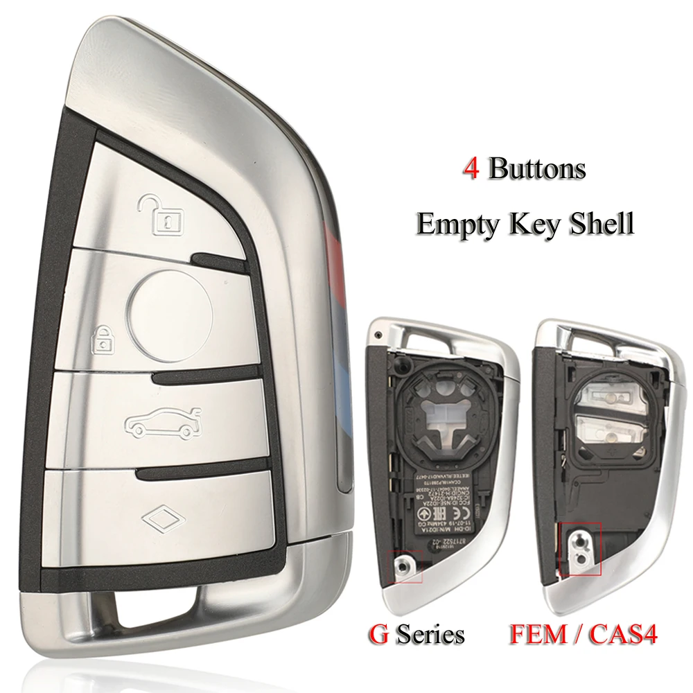jingyuqin Remote Smart Car Key Shell Fob Case For BMW 3 5 6 8 X3 X4 X5 X7 G Series G21 G20 G31 G30 4Buttons G Series FEM CAS4
jingyuqin Remote Smart Car Key Shell Fob Case For BMW 3 5 6 8 X3 X4 X5 X7 G Series G21 G20 G31 G30 4Buttons G Series FEM CAS4