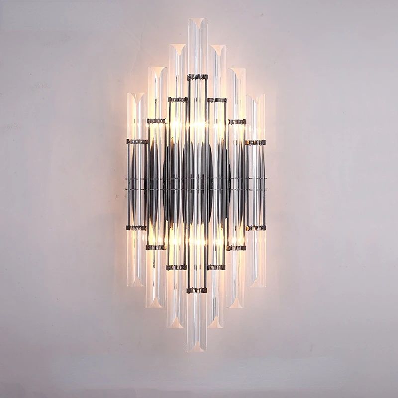 LED Wall Lamp for Bedside Bathroom Mirror Stairs Living Room Decoration Postmodern Interior Lighting Glass Wall Sconce
LED Wall Lamp for Bedside Bathroom Mirror Stairs Living Room Decoration Postmodern Interior Lighting Glass Wall Sconce