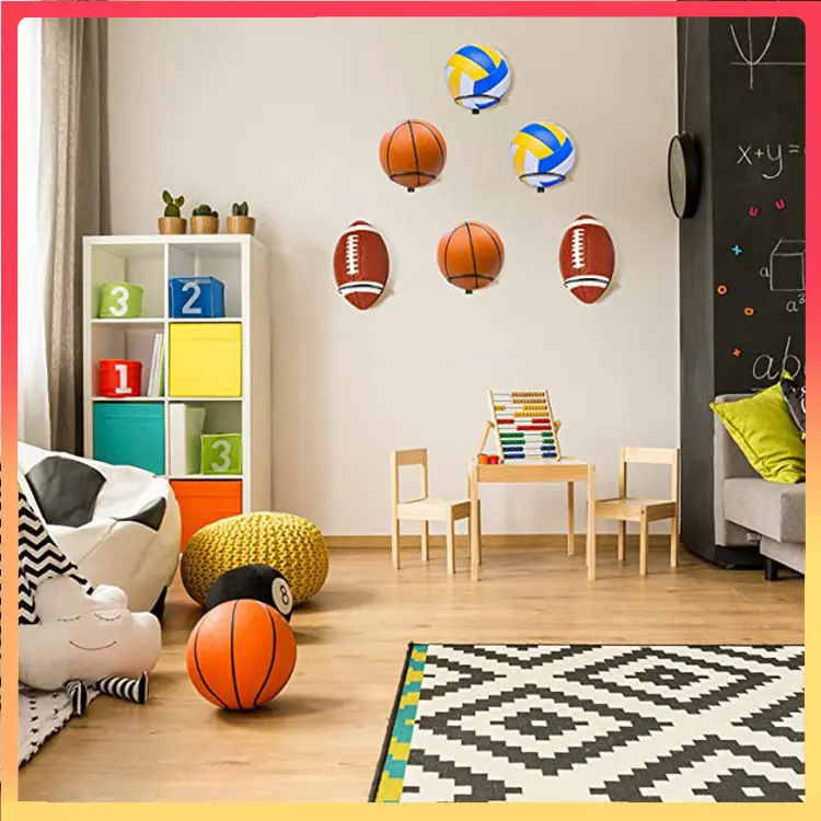 Wall Mounted Basketball Storage Rack Iron Multi-purpose Football Ball Holder Hat Storage Space Saving Hanging Rack Room Decor
Wall Mounted Basketball Storage Rack Iron Multi-purpose Football Ball Holder Hat Storage Space Saving Hanging Rack Room Decor