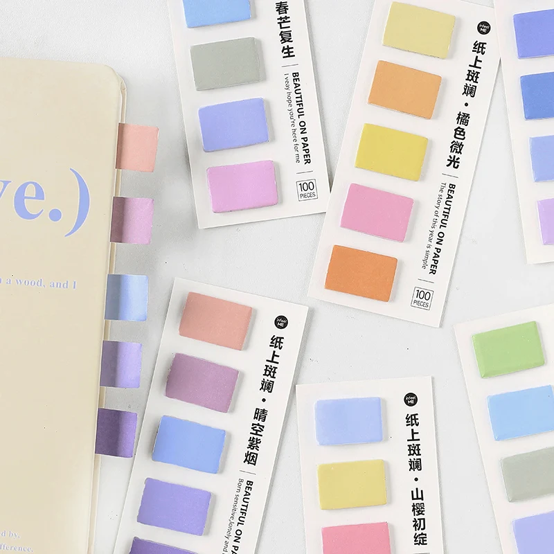 6pcs Beautiful on Paper Memo Pad Set Color Block Self Adhesive Notepad Sticky Notes Planner Stickers Office School A7048
6pcs Beautiful on Paper Memo Pad Set Color Block Self Adhesive Notepad Sticky Notes Planner Stickers Office School A7048