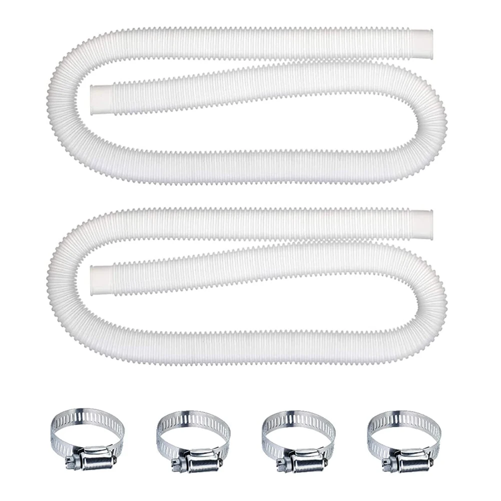 2PC PVC Pool Pump Hose Corrugated Pump Pipe 1.25 Inch Pool Pump Hose Swimming Pools Pipe Replacement For Intex 1-1/4 Inch
2PC PVC Pool Pump Hose Corrugated Pump Pipe 1.25 Inch Pool Pump Hose Swimming Pools Pipe Replacement For Intex 1-1/4 Inch