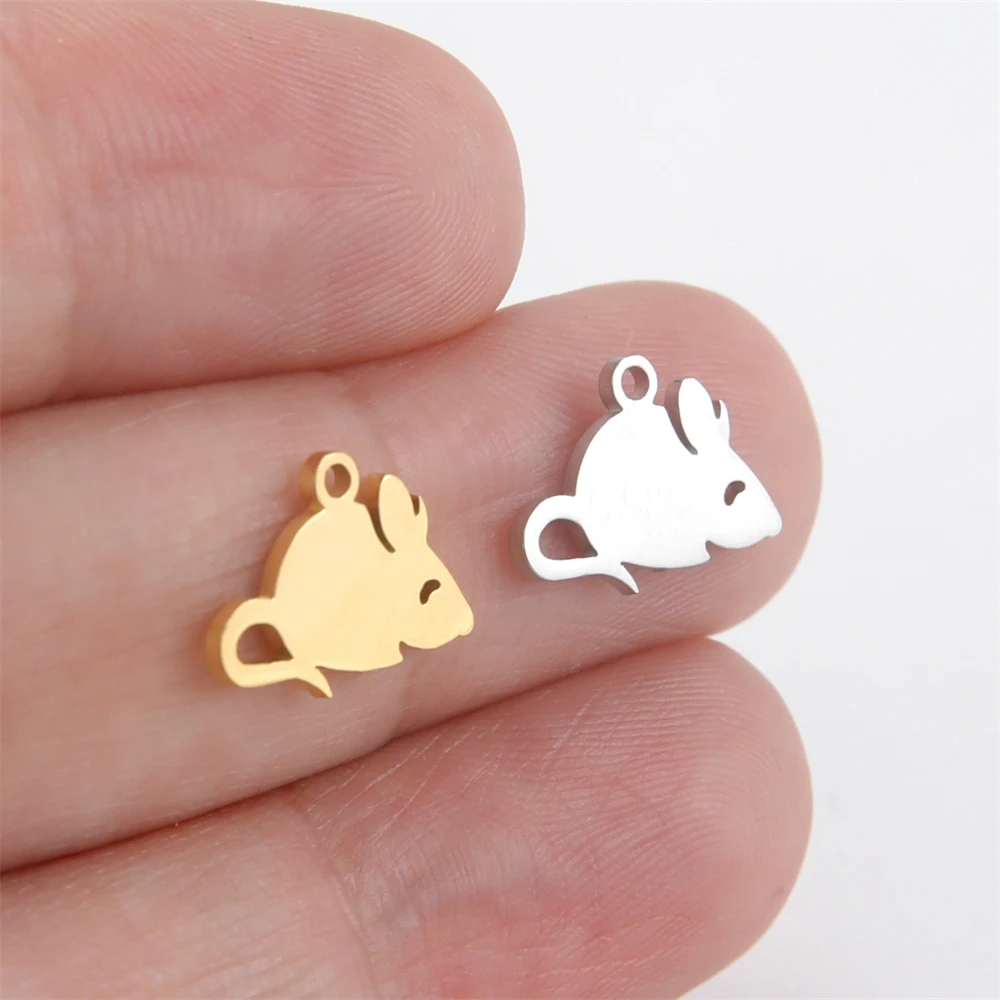 5pcs/Lot Small Stainless Steel Mouse Charms For Necklaces Bracelets Handmade Diy Animals Pendants Accessories For Jewelry Making
5pcs/Lot Small Stainless Steel Mouse Charms For Necklaces Bracelets Handmade Diy Animals Pendants Accessories For Jewelry Making
