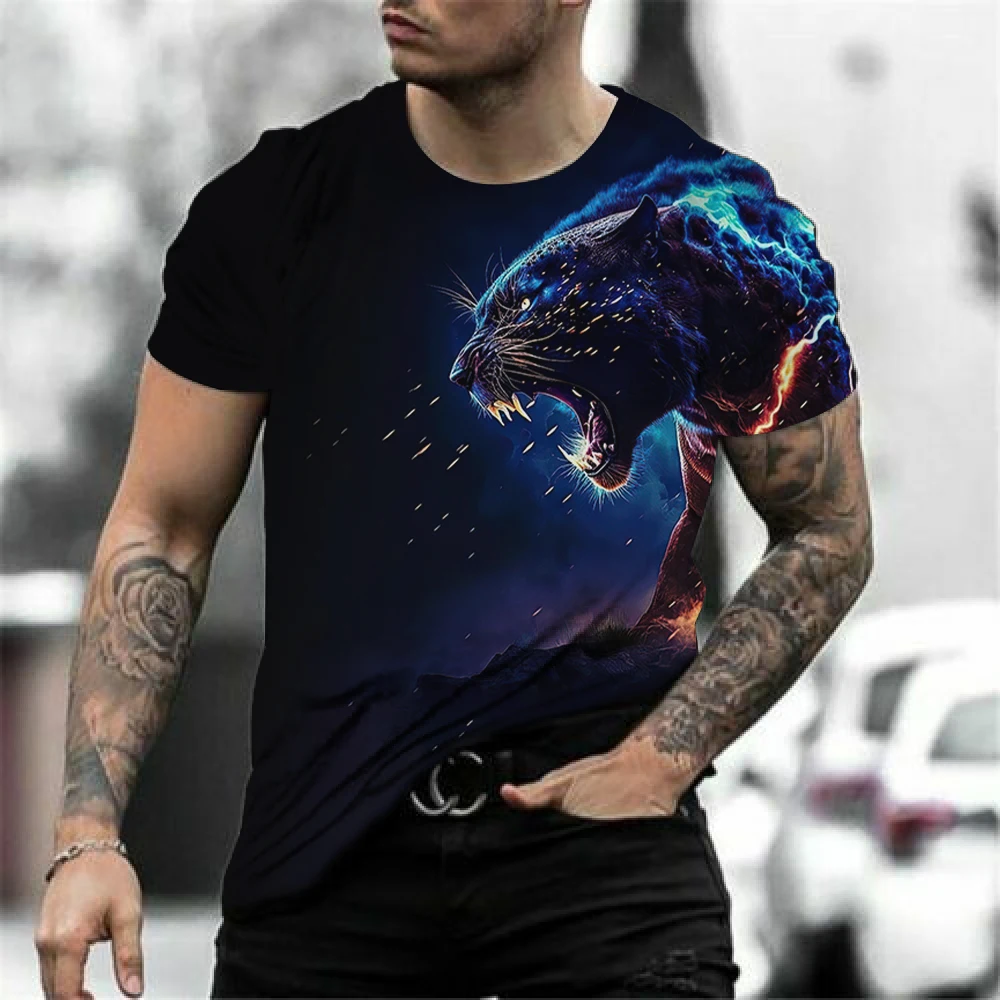 2023 Men's Summer T-shirt Men's 3D Leopard Short Sleeve Top Fashion Street Hip Hop T-shirt Plus Size T-shirt Clothing
2023 Men's Summer T-shirt Men's 3D Leopard Short Sleeve Top Fashion Street Hip Hop T-shirt Plus Size T-shirt Clothing