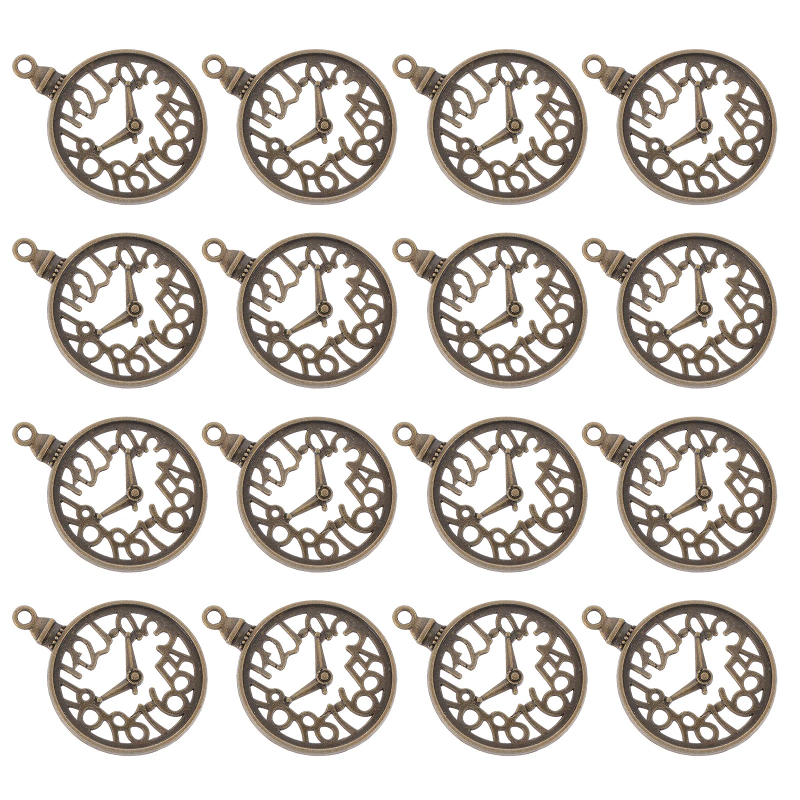 

60 Clock Charm Pendant Vintage Witch Charms DIY Steampunk Gears Charms for Necklace Bracelet Jewelry Making Crafting