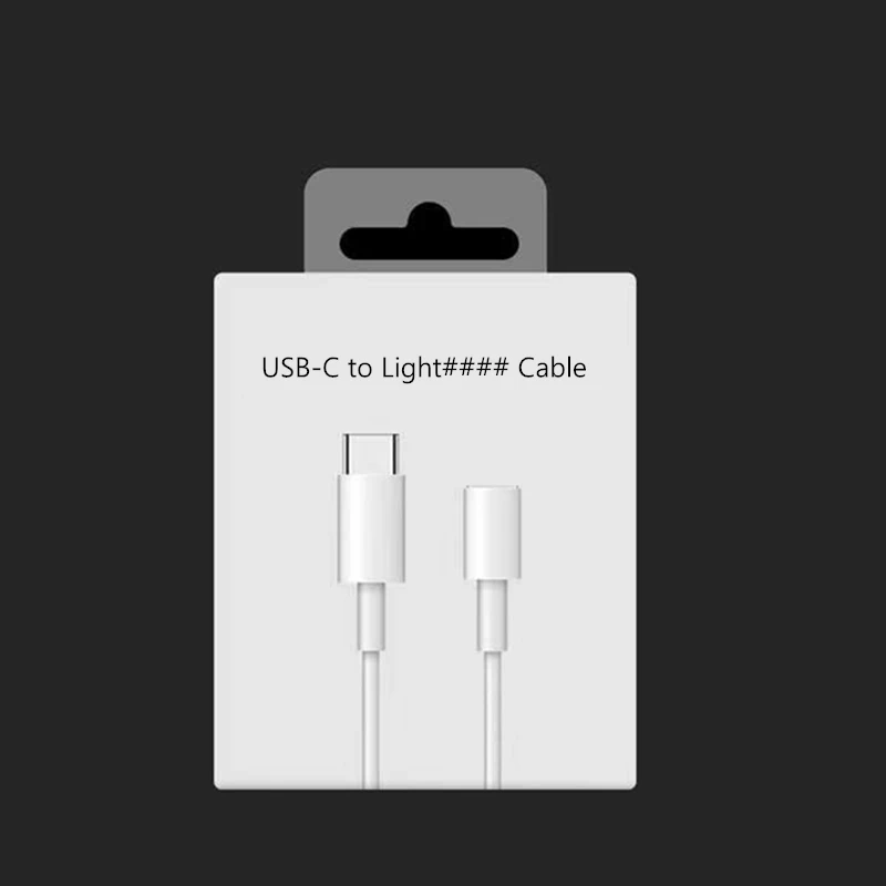 

20W PD Cable for iPhone 13 12 mini 11 Pro XS Max X XR 8 Plus Fast Charging Cord USB-C to Lighting Data Cable With Retail Package