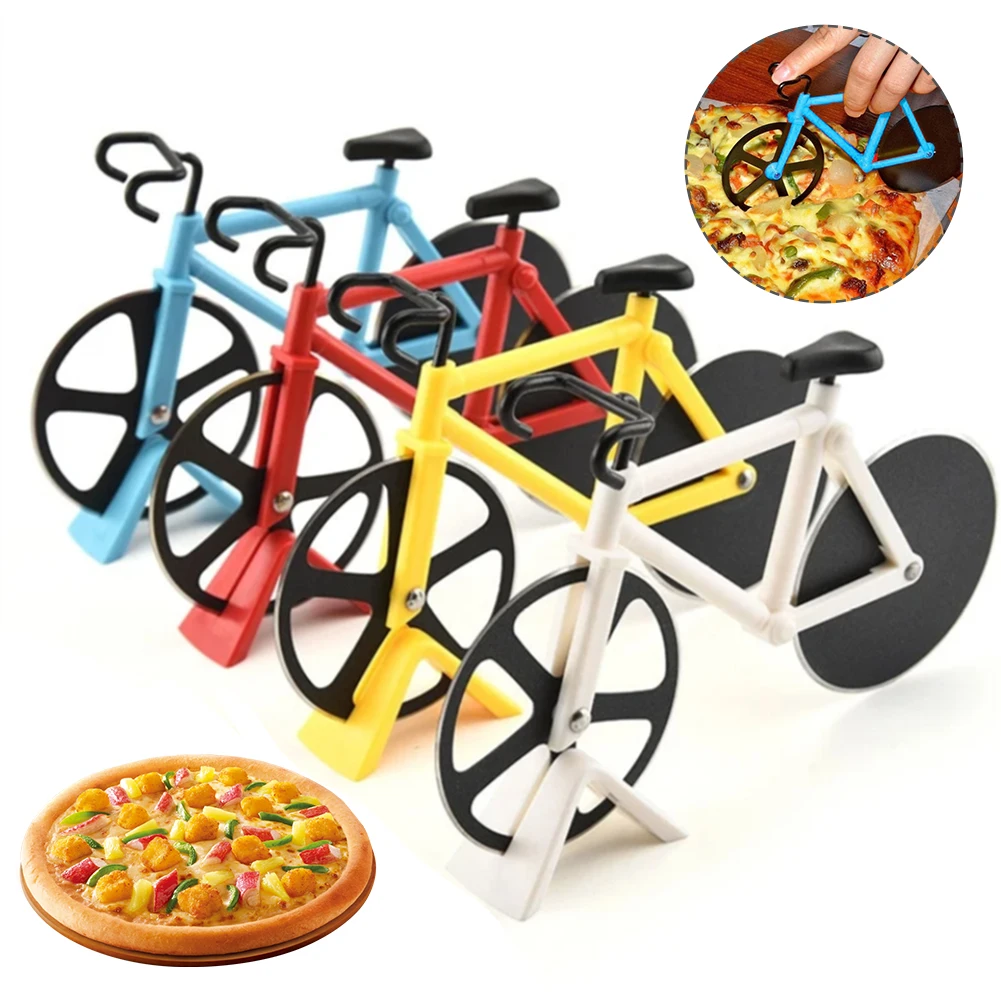 Pizza Cutter Stainless Steel Bicycle Shape Wheel Bike Roller Pizza Chopper Slicer Pizza Cutting Knife Kitchen Tools
Pizza Cutter Stainless Steel Bicycle Shape Wheel Bike Roller Pizza Chopper Slicer Pizza Cutting Knife Kitchen Tools