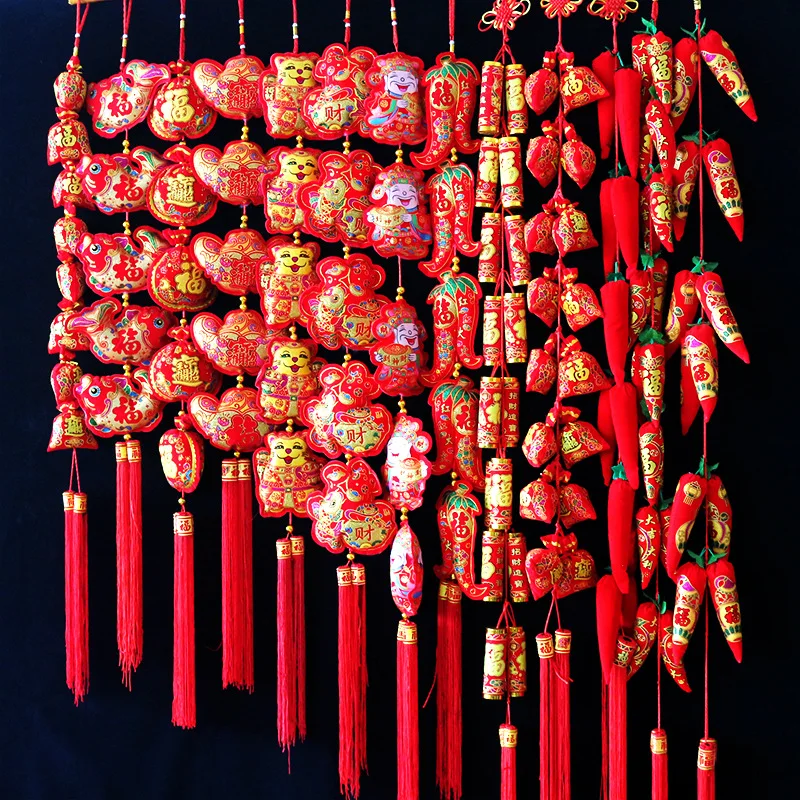Chinese Spring Festival Hanging Decors Lucky Bags Red Chili Firecracker Strings Pendants Home 2023 Chinese New Year Decorations
Chinese Spring Festival Hanging Decors Lucky Bags Red Chili Firecracker Strings Pendants Home 2023 Chinese New Year Decorations