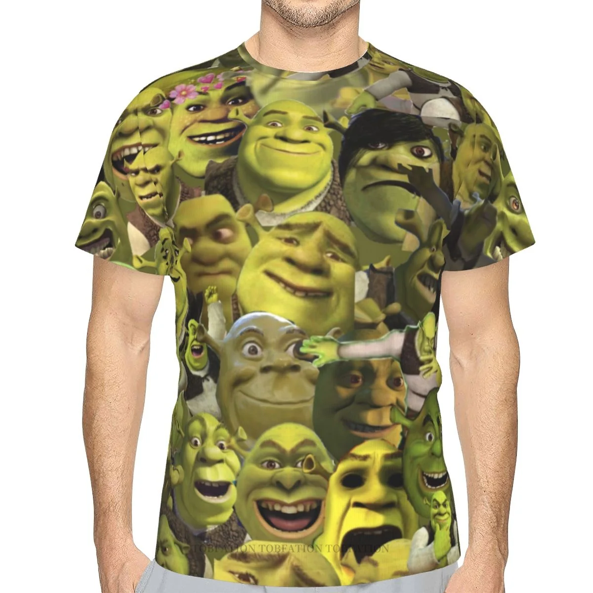 Meme Summer Mens T Shirts Shrek Film 3D Printed Loose Polyester Tshirt Quick-drying Short Sleeve Breathable Clothes
Meme Summer Mens T Shirts Shrek Film 3D Printed Loose Polyester Tshirt Quick-drying Short Sleeve Breathable Clothes