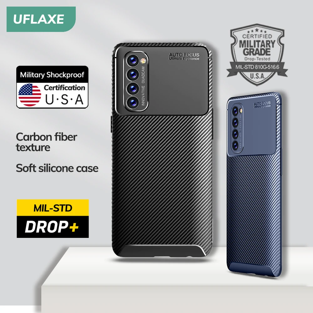 Shockproof Soft Silicone Case for OPPO Reno 4 Pro Reno4 Z 5G Carbon Fiber Back Cover Casing
Shockproof Soft Silicone Case for OPPO Reno 4 Pro Reno4 Z 5G Carbon Fiber Back Cover Casing