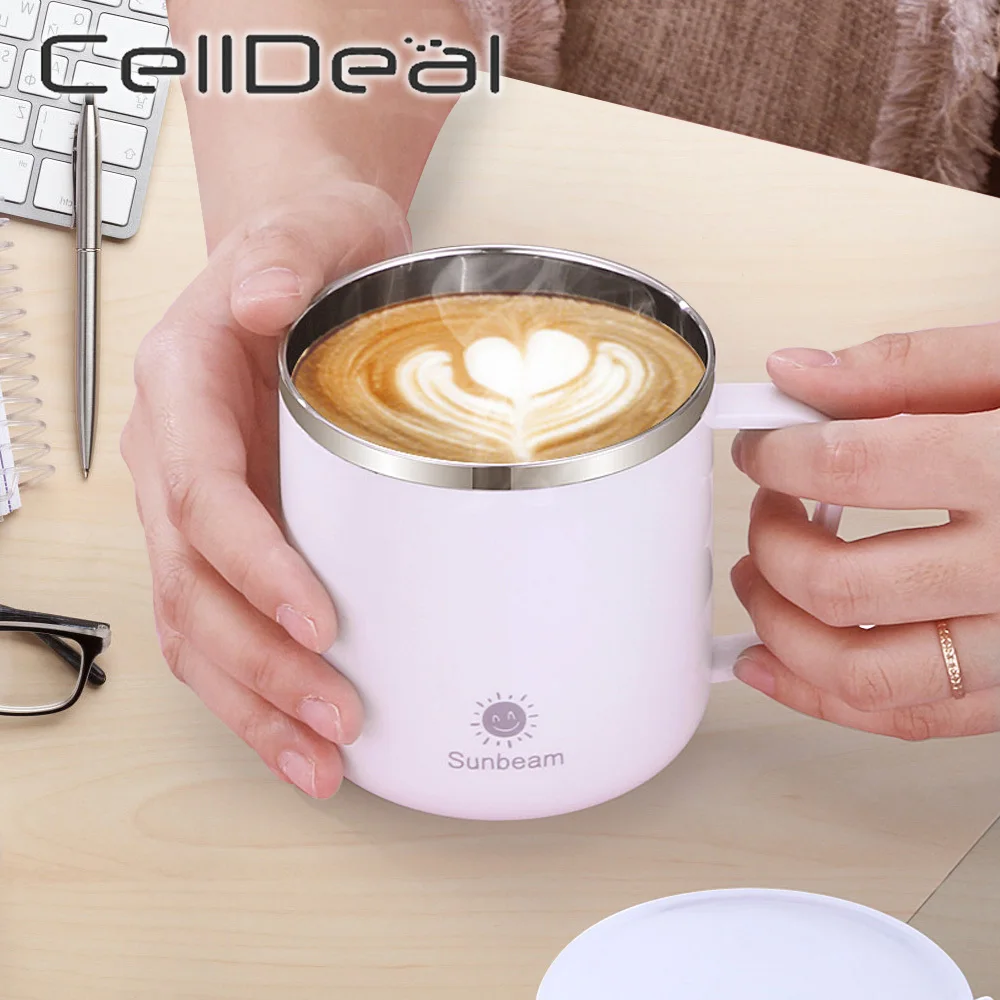 400ML Insulation Cup With Handle Double Layer 304 Stainless Steel Thermos Mug Office Household Use Portable Thermal Coffee Mugs 
400ML Insulation Cup With Handle Double Layer 304 Stainless Steel Thermos Mug Office Household Use Portable Thermal Coffee Mugs