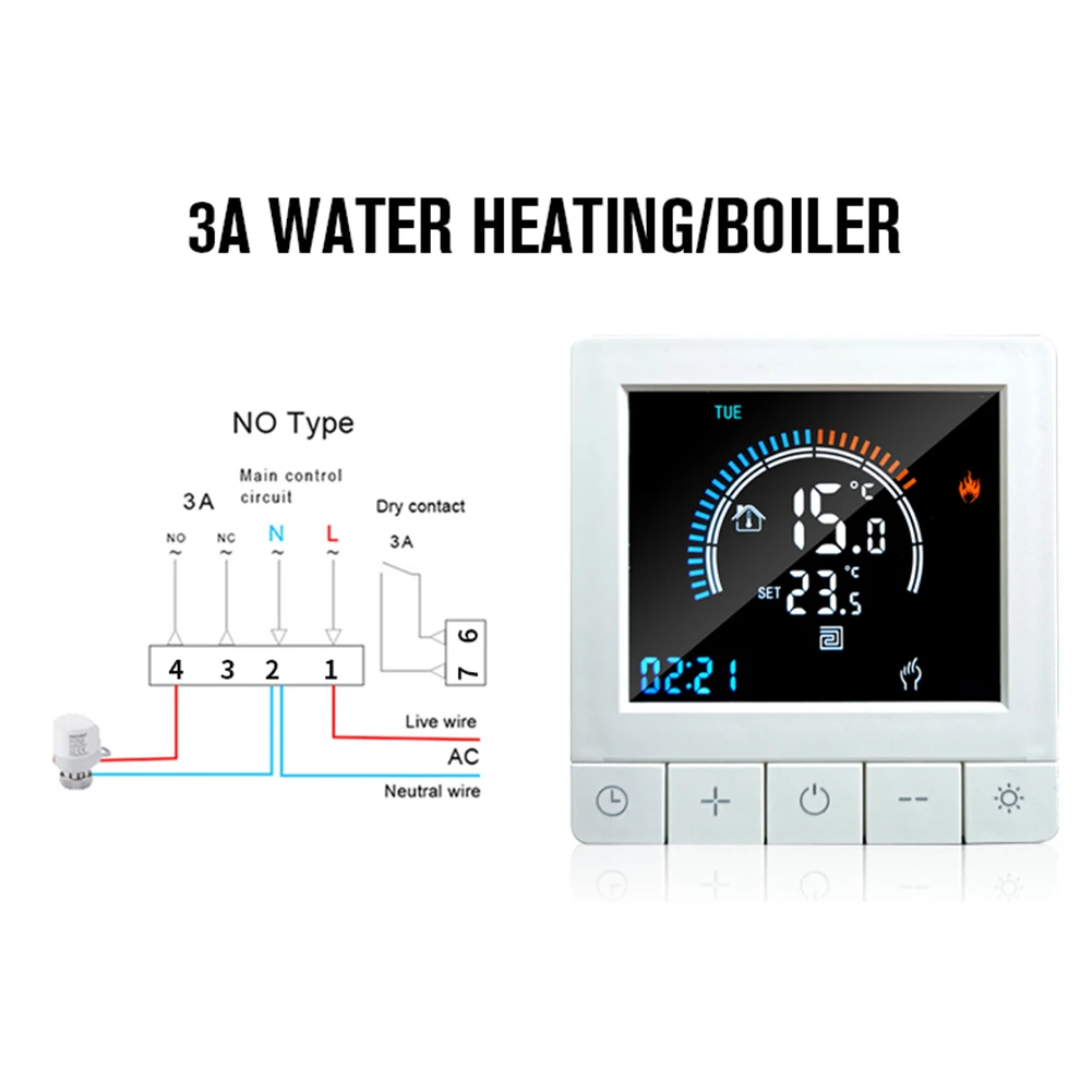 Controller Thermostat Temperature Controller Underfloor White AC95V-240V Digital Engery Saving High Efficiency
Controller Thermostat Temperature Controller Underfloor White AC95V-240V Digital Engery Saving High Efficiency