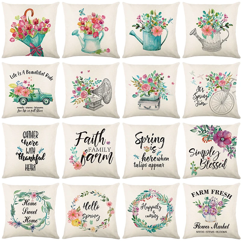 45X45CM Welcome the Arrival of Spring Pillow Sofa Print Cushion Case Livingroom Couch Decorative Throw Pillows
45X45CM Welcome the Arrival of Spring Pillow Sofa Print Cushion Case Livingroom Couch Decorative Throw Pillows
