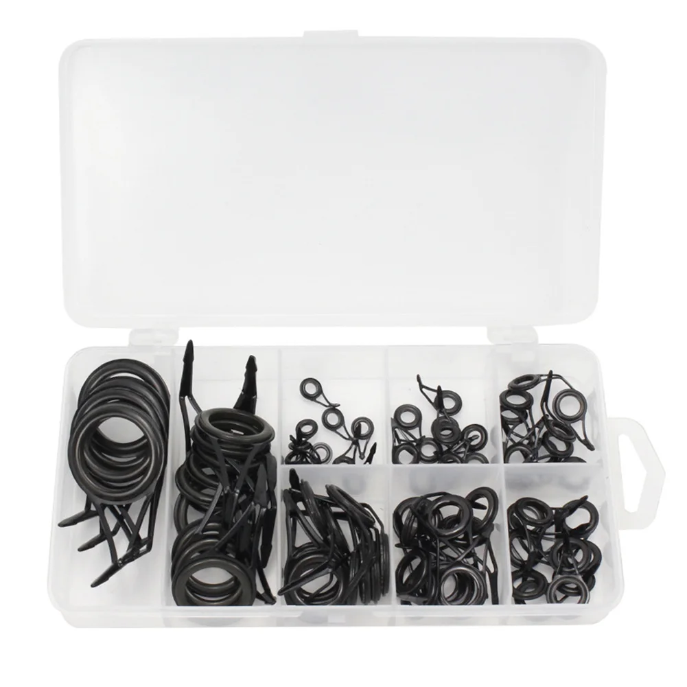 75pcs Fishing Rod Guide Ring Rod Guide Tip Top Repair Kit Single Foot Rod Ring Casting Mixed Size Replacement Accessories
75pcs Fishing Rod Guide Ring Rod Guide Tip Top Repair Kit Single Foot Rod Ring Casting Mixed Size Replacement Accessories