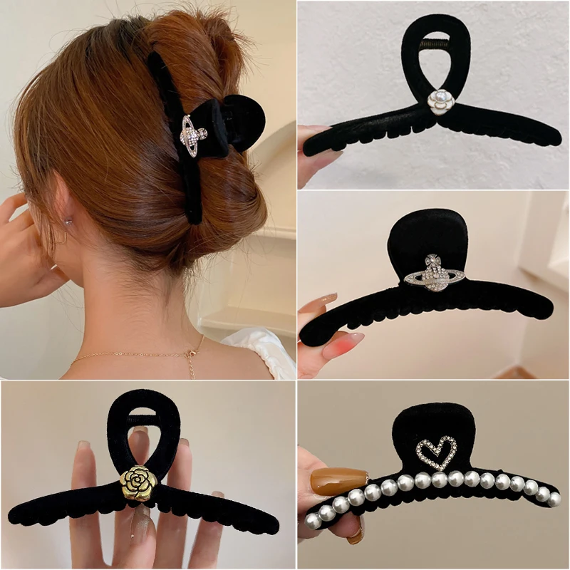 Роскошные Жемчужные заколки для волос с цветами, модные большие бархатные заколки для волос, заколки, заколки, головные уборы для женщин и д...
Роскошные Жемчужные заколки для волос с цветами, модные большие бархатные заколки для волос, заколки, заколки, головные уборы для женщин и д...