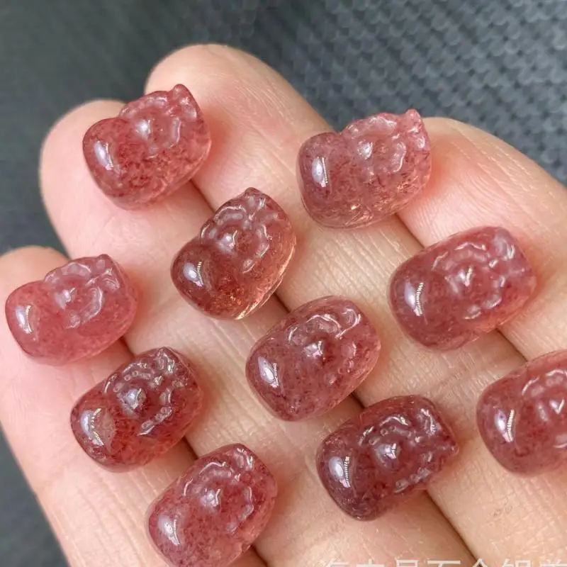12*9*7mm Red Strawberry Quartz Pixiu Beads Charms For Jewelry Making Diy Bracelet Necklace Pendant Earrings Jewellery Accessorie
12*9*7mm Red Strawberry Quartz Pixiu Beads Charms For Jewelry Making Diy Bracelet Necklace Pendant Earrings Jewellery Accessorie