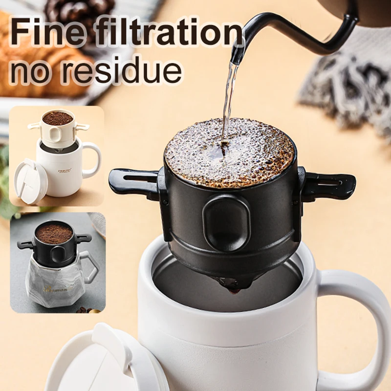 Portable Stainless Steel Drip Reusable Coffee Filter Cone Paperless Coffee Dripper Collapsible Holders for Home Travel Camping
Portable Stainless Steel Drip Reusable Coffee Filter Cone Paperless Coffee Dripper Collapsible Holders for Home Travel Camping
