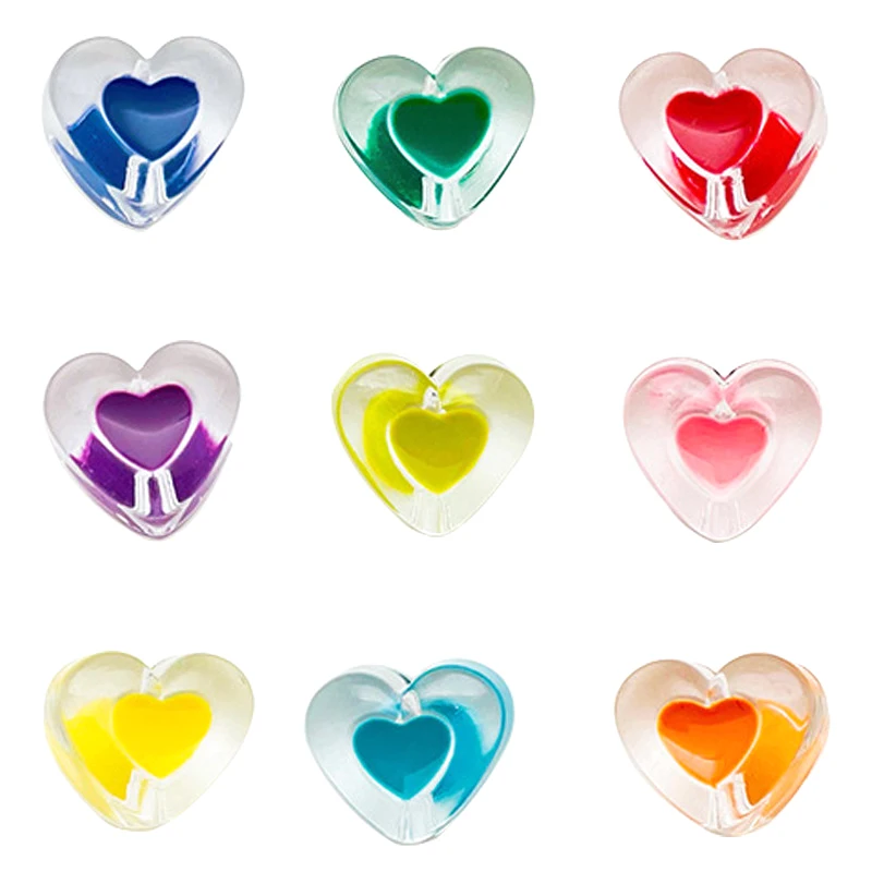 10 Pieces of 18mm Transparent Charm Heart-shaped Acrylic Loose Spacer Beads for Jewelry Making DIY Bracelet (hole: 2mm)
10 Pieces of 18mm Transparent Charm Heart-shaped Acrylic Loose Spacer Beads for Jewelry Making DIY Bracelet (hole: 2mm)