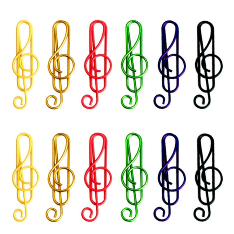 100 Pieces Music Paper Clips 6 Colors, Metal Paper Clips Musical Notes Clips Music Office Accessories For Desk Bookmark
100 Pieces Music Paper Clips 6 Colors, Metal Paper Clips Musical Notes Clips Music Office Accessories For Desk Bookmark