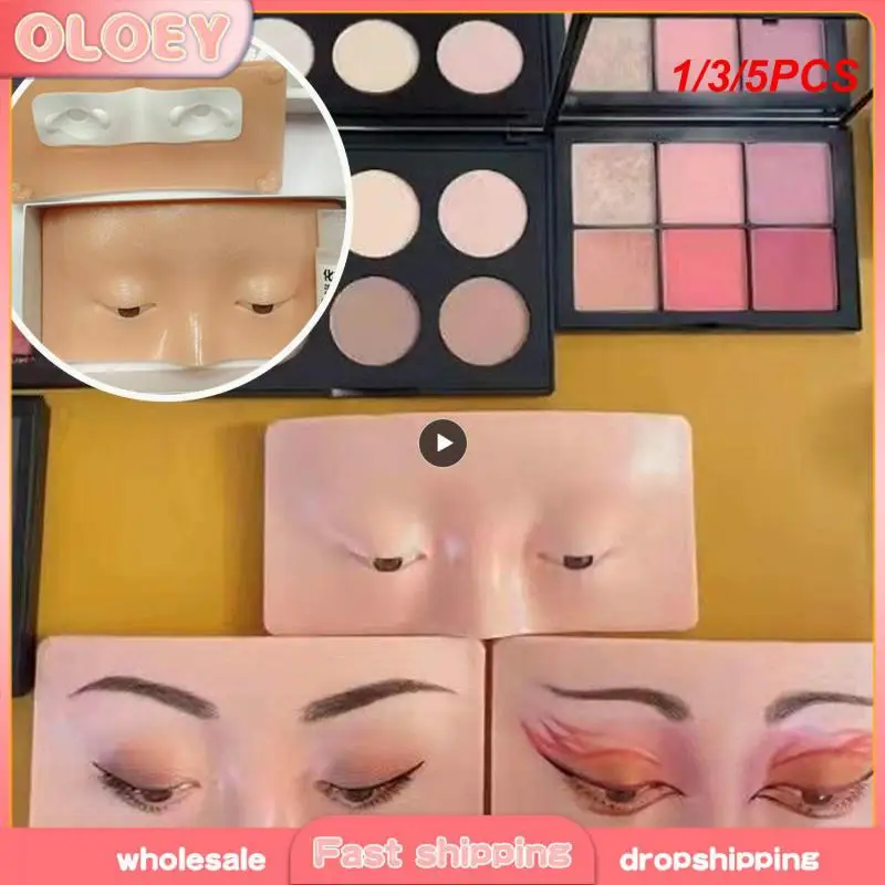 

1/3/5PCS Premium 5D Eyebrow Tattoo Practice Skin Eye Makeup Training Skin Silicone Practice Pad for Makeup Beauty Academy