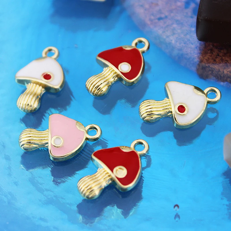 10PCS Kawaii Colorful Mushroom Alloy Enamel Pendant Charm Fashion DIY Necklace Earrings Bracelet Decoration Accessories X026
10PCS Kawaii Colorful Mushroom Alloy Enamel Pendant Charm Fashion DIY Necklace Earrings Bracelet Decoration Accessories X026