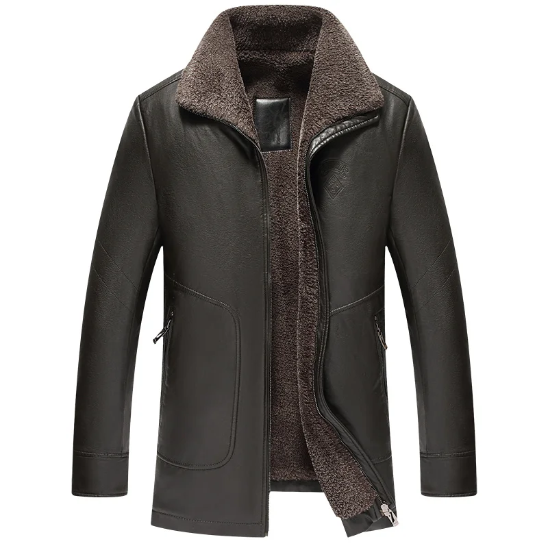 8XL leather jacket winter men's business fleece to send dad gift boutique leather jacket/oversized men's faux leather jacket
8XL leather jacket winter men's business fleece to send dad gift boutique leather jacket/oversized men's faux leather jacket