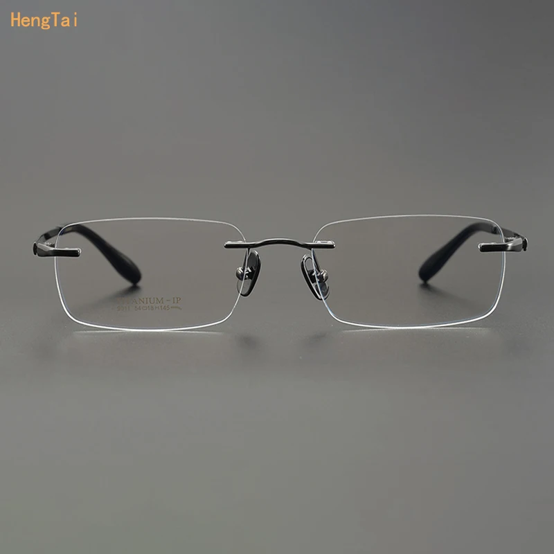 HengTai Ultralight Titanium Rimless Rectangular Glasses Spectacles Eyeglass Frame for men Eyewear011
HengTai Ultralight Titanium Rimless Rectangular Glasses Spectacles Eyeglass Frame for men Eyewear011