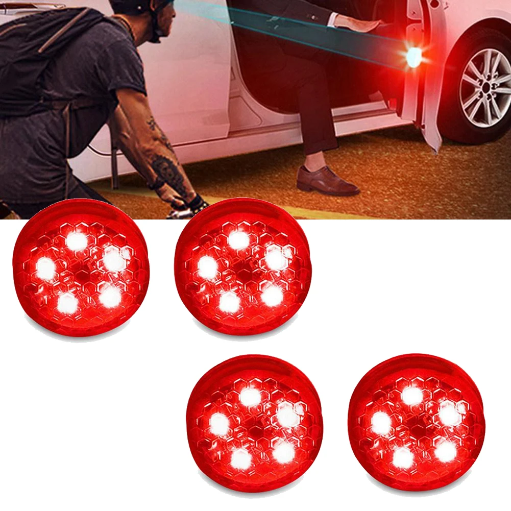 4 Pcs/Set Universal Car Wireless Car 5-LED Door Opened Signal Red Light Safety Powered By Button Battery, Easy To Replace By You
4 Pcs/Set Universal Car Wireless Car 5-LED Door Opened Signal Red Light Safety Powered By Button Battery, Easy To Replace By You