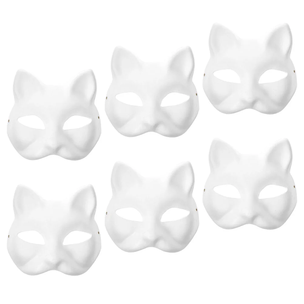 6 Pcs Cat Face Mask Masquerade Masks Bulk DIY Blank Stage Performance Cosplay Party Women Adults
6 Pcs Cat Face Mask Masquerade Masks Bulk DIY Blank Stage Performance Cosplay Party Women Adults