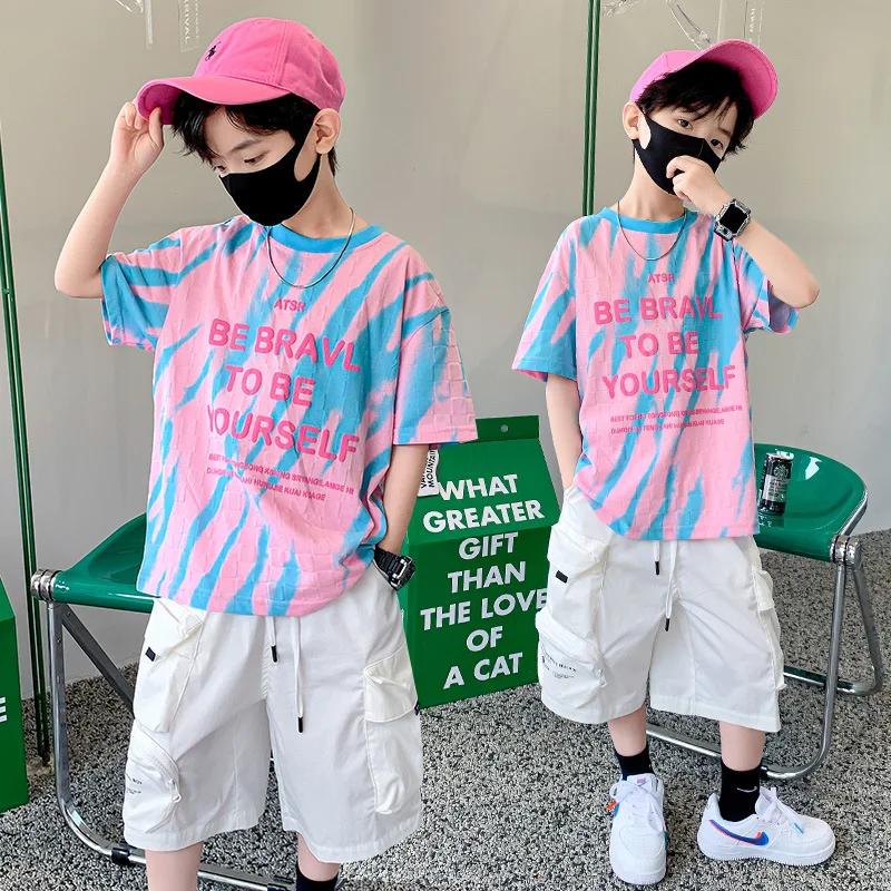 Boys Clothes Sets Summer Casual Outfits T-Shirt + Shorts 2 PCS Kids Letter Print Outifts Children Clothing 6 8 9 10 12 14 Years
Boys Clothes Sets Summer Casual Outfits T-Shirt + Shorts 2 PCS Kids Letter Print Outifts Children Clothing 6 8 9 10 12 14 Years