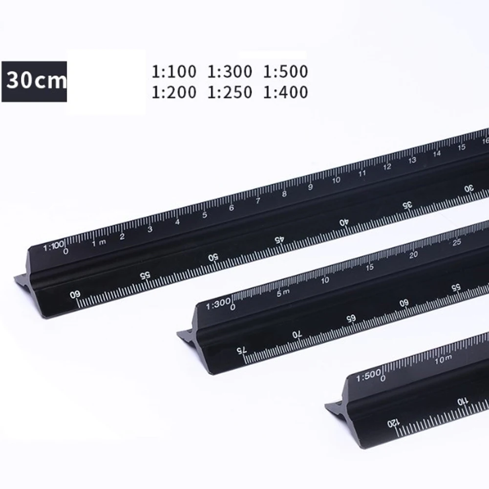 Scale Ruler Aluminum Alloy 30cm Engineer Triangular Scale Architect Scale Ruler For Plan Drawers Architects Workshop Toolbox
Scale Ruler Aluminum Alloy 30cm Engineer Triangular Scale Architect Scale Ruler For Plan Drawers Architects Workshop Toolbox