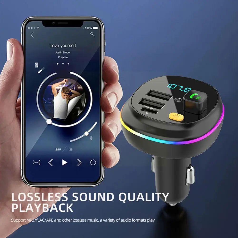 Автомобильный FM-передатчик Bluetooth 5,0 QC3.0 PD Type C, двойной плеер, Внешнее зарядное устройство для громкой связи, Mp3, USB, автомобильная TF-карта B0Z2
Автомобильный FM-передатчик Bluetooth 5,0 QC3.0 PD Type C, двойной плеер, Внешнее зарядное устройство для громкой связи, Mp3, USB, автомобильная TF-карта B0Z2