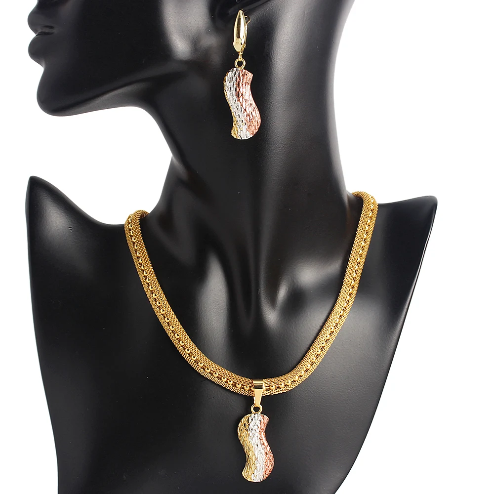 African Jewelry For Women Earrings And Pendant Set Wedding Nigerian Jewelry Luxury Fashion Dubai Bridal Necklace
African Jewelry For Women Earrings And Pendant Set Wedding Nigerian Jewelry Luxury Fashion Dubai Bridal Necklace