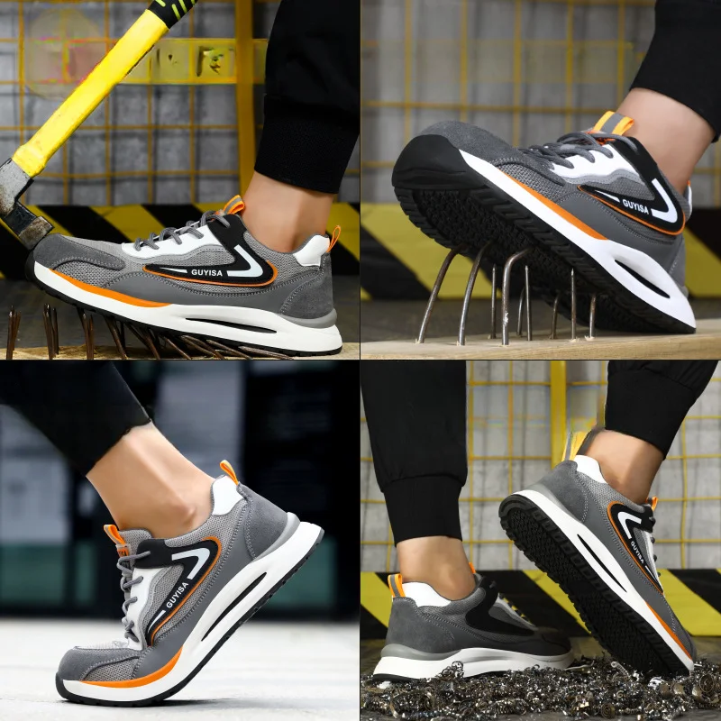 Fashion Sports Shoes Work Boots Puncture-Proof Safety Shoes Men Steel Toe Shoes Security Protective Shoes Indestructible
Fashion Sports Shoes Work Boots Puncture-Proof Safety Shoes Men Steel Toe Shoes Security Protective Shoes Indestructible