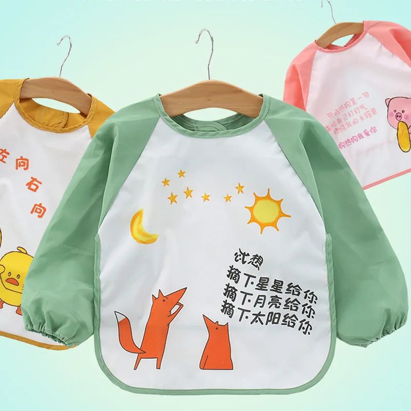 Girl Boy Baby Chid Bibs New Cute Stuff Toddler Oil Resistant Waterproof Long Sleeve Art Smock Feeding Apron
Girl Boy Baby Chid Bibs New Cute Stuff Toddler Oil Resistant Waterproof Long Sleeve Art Smock Feeding Apron