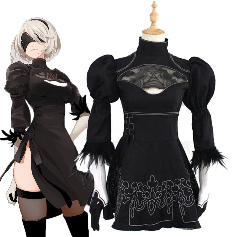 Nie Automata YoRHa No. 2 Type B Cosplay Costume 2B Sexy Black Outfit Anime Games Suit Women Girls Halloween Party Fancy Dress
Nie Automata YoRHa No. 2 Type B Cosplay Costume 2B Sexy Black Outfit Anime Games Suit Women Girls Halloween Party Fancy Dress