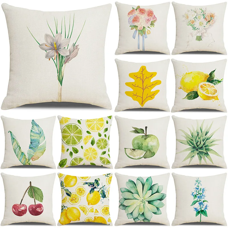 Simple Plant Flower Cushion Cover Linen Pillowcase 45x45cm Square Sofa Pillow Cover Nordic style Home decor Throw Pillowcase
Simple Plant Flower Cushion Cover Linen Pillowcase 45x45cm Square Sofa Pillow Cover Nordic style Home decor Throw Pillowcase
