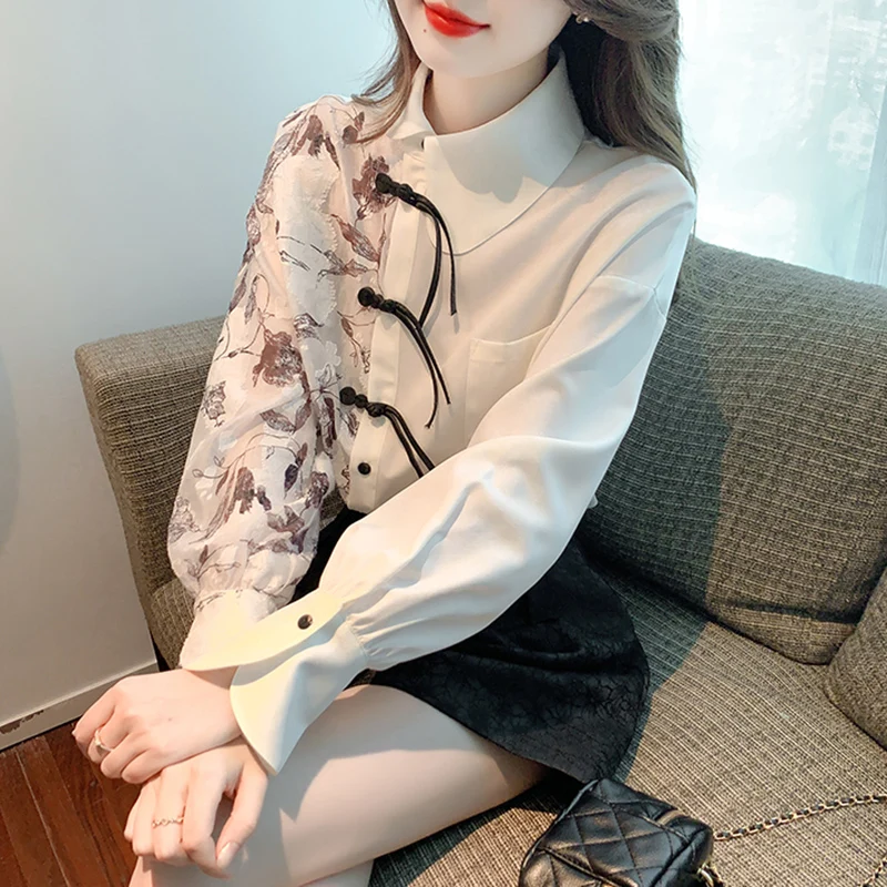Shirt for Women Summer 2023 New In Floral Chinoiserie Blouses Loose Printed Long Sleeve Ladylike Top Turn-down Collar YCMYUNYAN
Shirt for Women Summer 2023 New In Floral Chinoiserie Blouses Loose Printed Long Sleeve Ladylike Top Turn-down Collar YCMYUNYAN