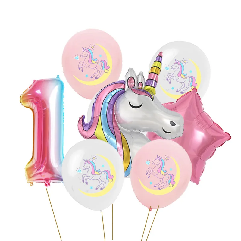 Kids 1-9 Number Balloons Rainbow Unicorn Aluminum Film Balloons Unicorn Theme Birthday Party Decoration Accessories Balloon Set 
Kids 1-9 Number Balloons Rainbow Unicorn Aluminum Film Balloons Unicorn Theme Birthday Party Decoration Accessories Balloon Set