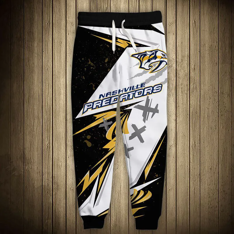 Nashville men's casual Predators sports pants Geometric stitching graffiti roaring tiger print sweatpants
Nashville men's casual Predators sports pants Geometric stitching graffiti roaring tiger print sweatpants