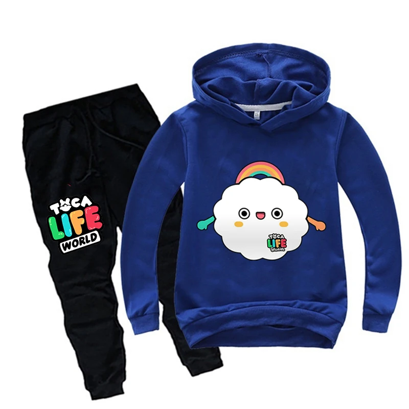 Toca Life World Hoodie Pants 2pcs Set Kids Cartoon Toca Boca Life World Print Sportsuit Baby Boys Clothing Toddler Girl Outfits
Toca Life World Hoodie Pants 2pcs Set Kids Cartoon Toca Boca Life World Print Sportsuit Baby Boys Clothing Toddler Girl Outfits