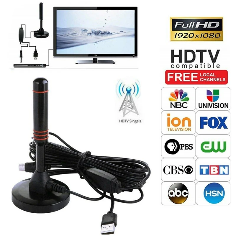 HD Digital Indoor Amplified Cccam TV Antenna 200 Miles Ultra HDTV With Amplifier VHF/UHF Quick Response Outdoor Aerial Set 2022
HD Digital Indoor Amplified Cccam TV Antenna 200 Miles Ultra HDTV With Amplifier VHF/UHF Quick Response Outdoor Aerial Set 2022