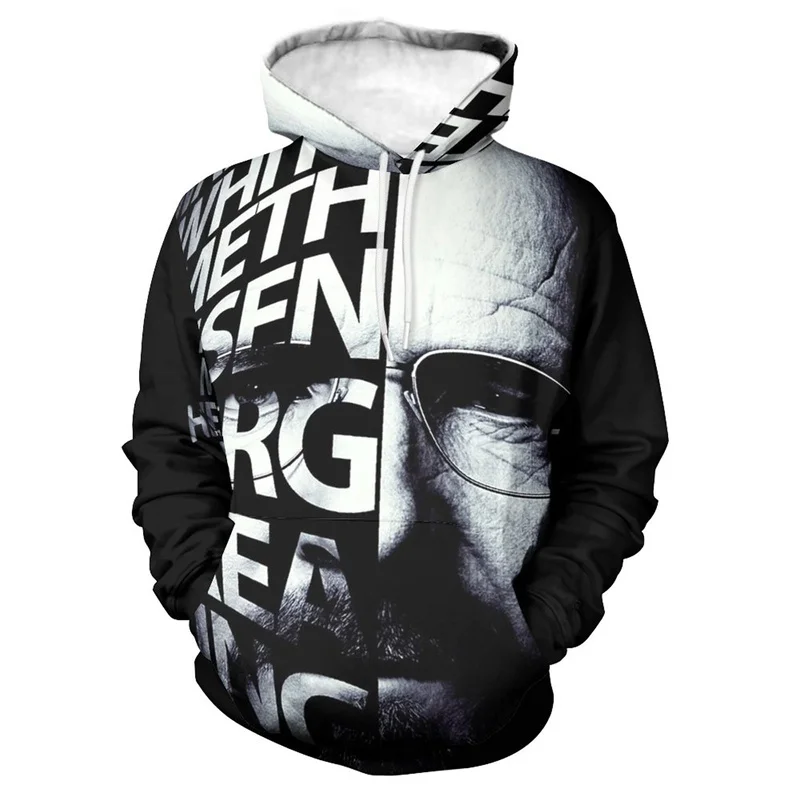 Men's and Women's Breaking Bad Heisenberg 3D Printed Hoodie Trendy Fashion Casual Hooded Sweatshirt Spring Spring Street Top
Men's and Women's Breaking Bad Heisenberg 3D Printed Hoodie Trendy Fashion Casual Hooded Sweatshirt Spring Spring Street Top