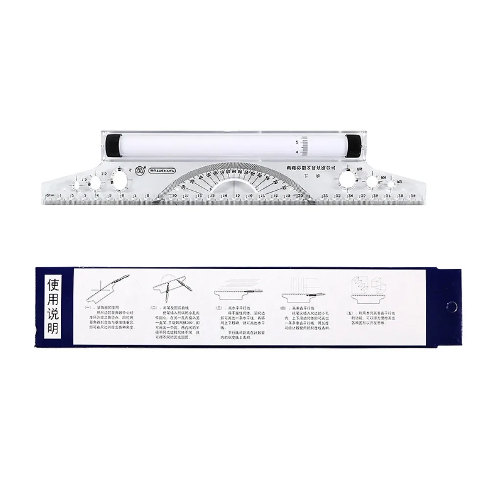 Stationery Protractor Angles Line Drawing Tool Pulley Centering Multi-purpose Rolling Ruler Parallel Compass Ruler
Stationery Protractor Angles Line Drawing Tool Pulley Centering Multi-purpose Rolling Ruler Parallel Compass Ruler