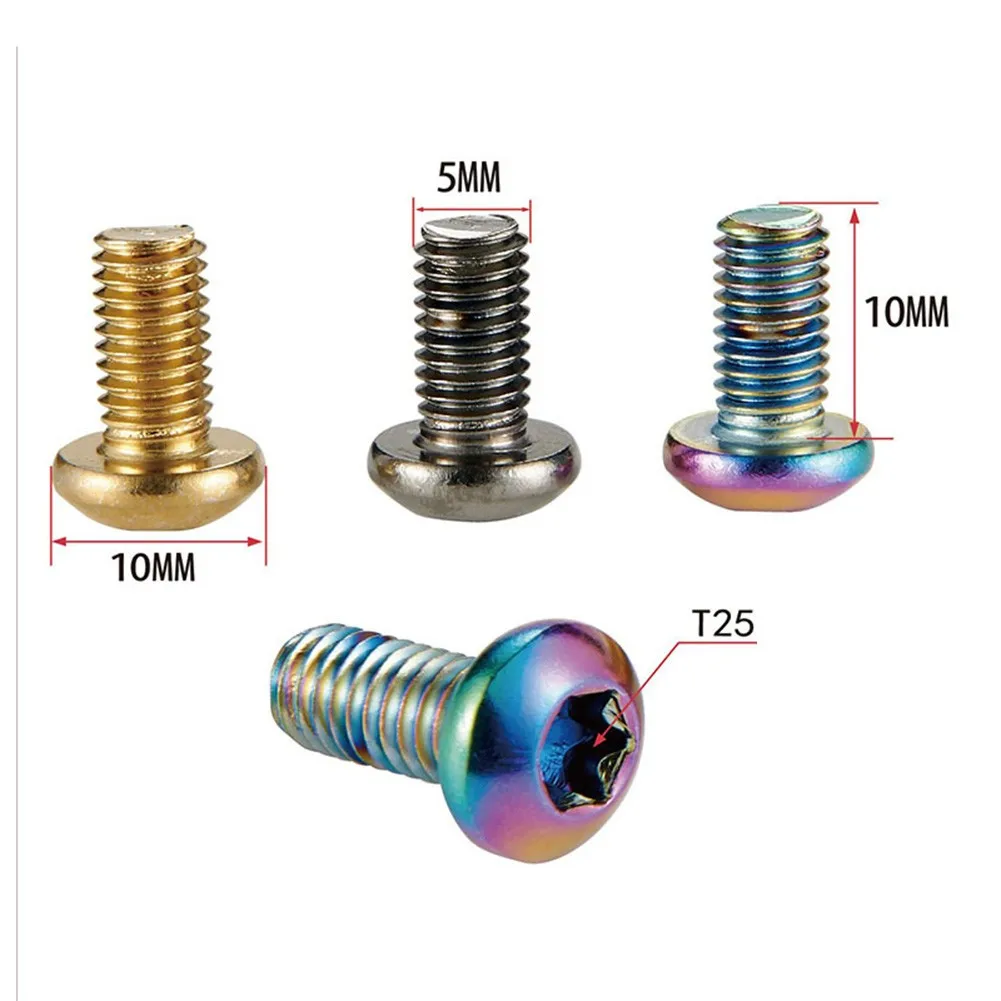 MTB Mountain Bike Stainless Disc Brake Rotor Bolts Bicycle M5x10mm T25 Screw Cycling Bicycle Parts Bicycle Screws
MTB Mountain Bike Stainless Disc Brake Rotor Bolts Bicycle M5x10mm T25 Screw Cycling Bicycle Parts Bicycle Screws