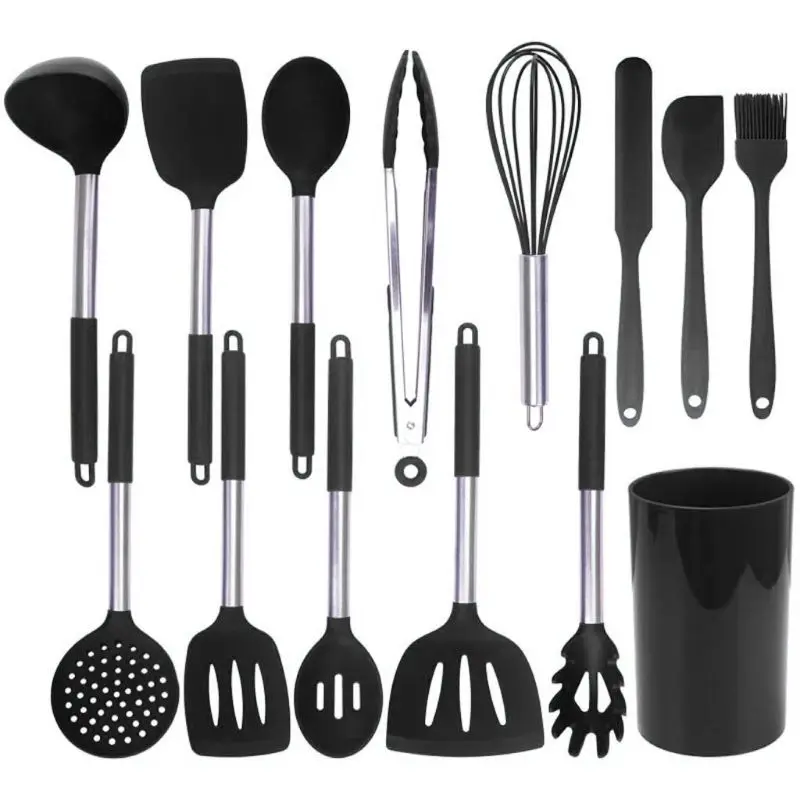 14pcs/set Non Stick Silicone Kitchen Cooking Utensils Spatula Spoon Egg Beater 367A
14pcs/set Non Stick Silicone Kitchen Cooking Utensils Spatula Spoon Egg Beater 367A
