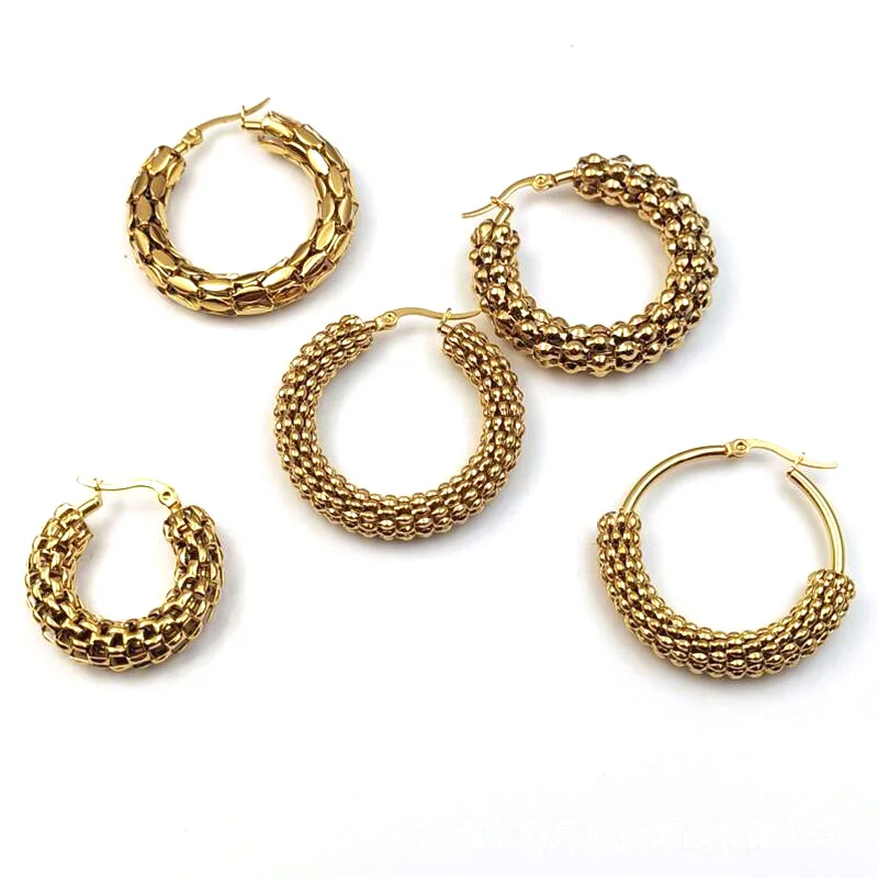 2pc personalized fashionable stainless steel hoop hollow earrings waterproof and hypoallergenic titanium steel exaggerated earri
2pc personalized fashionable stainless steel hoop hollow earrings waterproof and hypoallergenic titanium steel exaggerated earri