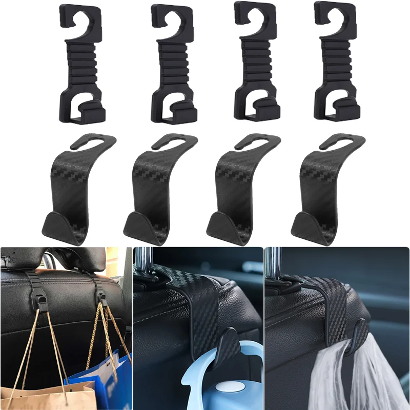 4 PCS Multifunction Car Rear Seat Hanging Hooks Storage Hooker for Bag Coats Carbon Fiber Grain Seat Back Hook
4 PCS Multifunction Car Rear Seat Hanging Hooks Storage Hooker for Bag Coats Carbon Fiber Grain Seat Back Hook