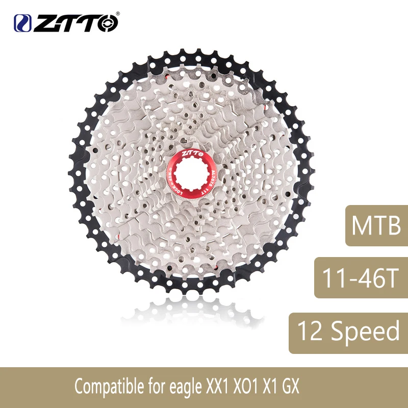 ZTTO Mountain Bike MTB 12 Speed Cassette 12S 46T Bicycle Parts Wide Ratio Freewheel Sprocket For Eagle XX1 XO1 X1 GX 627g
ZTTO Mountain Bike MTB 12 Speed Cassette 12S 46T Bicycle Parts Wide Ratio Freewheel Sprocket For Eagle XX1 XO1 X1 GX 627g