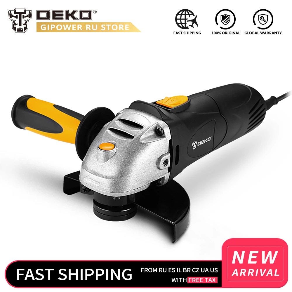 DEKO 11000r/min Angle Grinder Electric Woodworking Grinding Grinder Machine Power Tools Cutting Woodworking Tool
DEKO 11000r/min Angle Grinder Electric Woodworking Grinding Grinder Machine Power Tools Cutting Woodworking Tool
